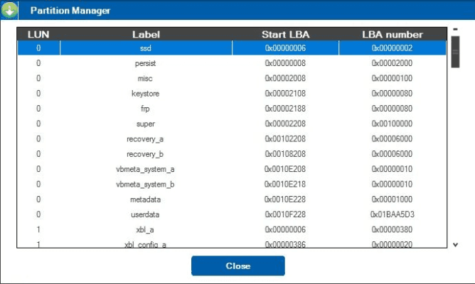 Phần mềm QFIL Tool 3 EDL parttion