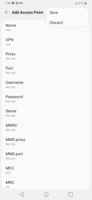 Hướng dẫn bật Volte trên LG V60, V50, G8, G8x Velvet 17 Screenshot 20240913 145650